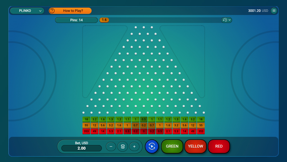 Plinko gameplay screenshot